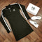 HEED NYC Classic Women's Black & White Track Dress